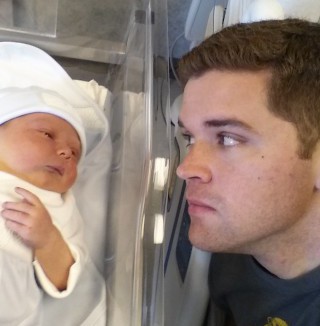 Me and David after his entrance. Just told him I'm going to give him more than he can handle.