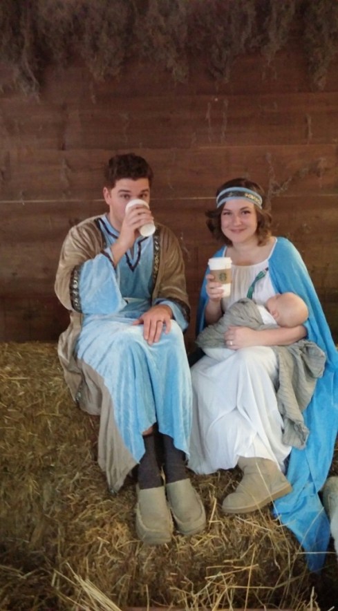 Completely realistic example of the actual Christmas scene.